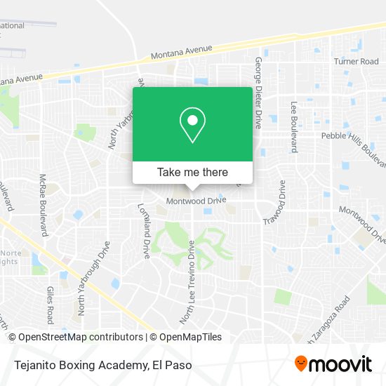 Mapa de Tejanito Boxing Academy