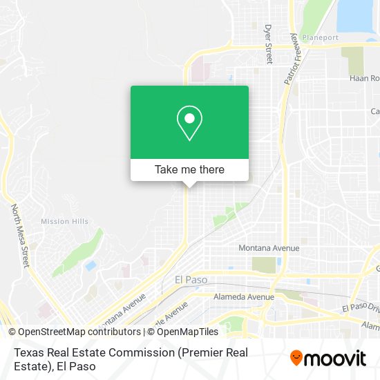 Texas Real Estate Commission (Premier Real Estate) map