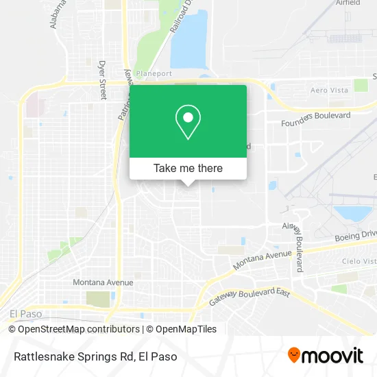 Mapa de Rattlesnake Springs Rd