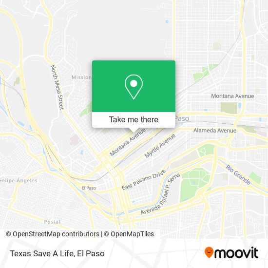 Texas Save A Life map