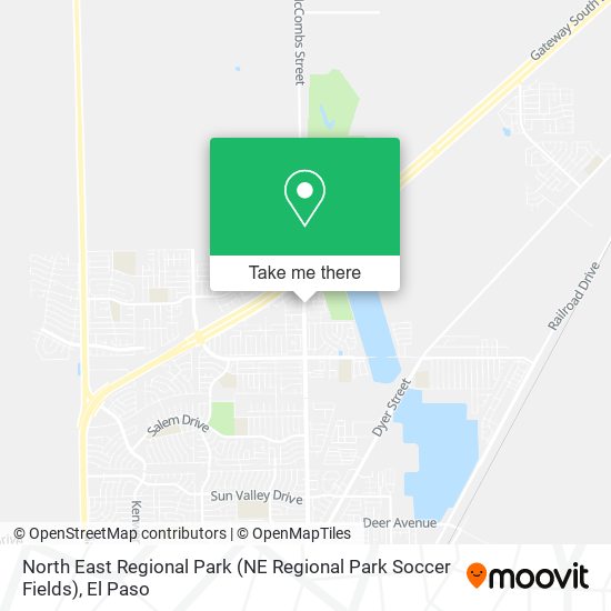 North East Regional Park (NE Regional Park Soccer Fields) map