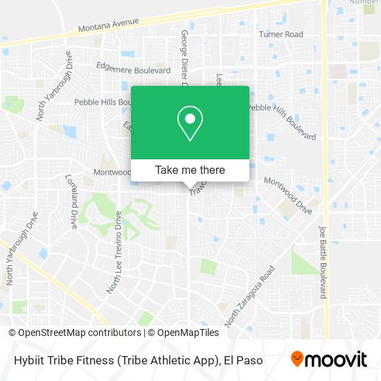 Mapa de Hybiit Tribe Fitness (Tribe Athletic App)