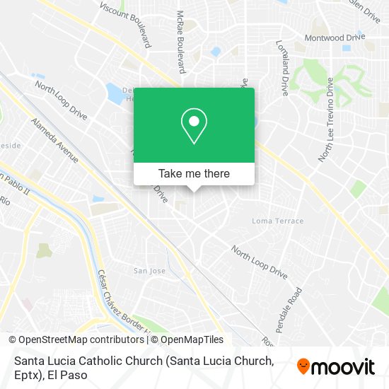 Santa Lucia Catholic Church (Santa Lucia Church, Eptx) map