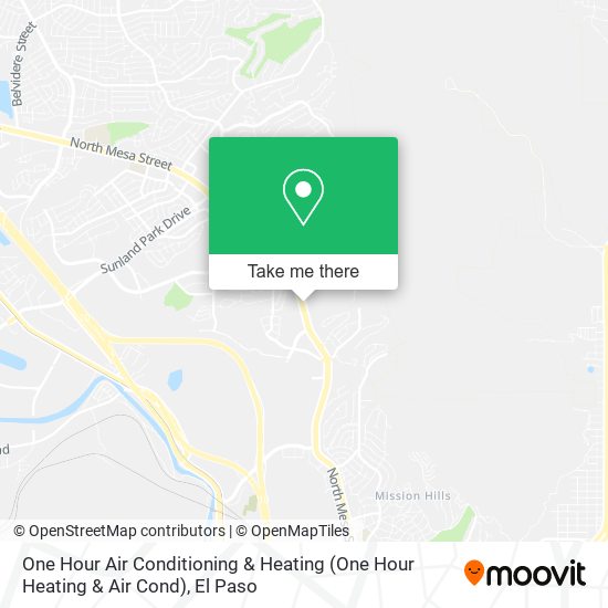 One Hour Air Conditioning & Heating map