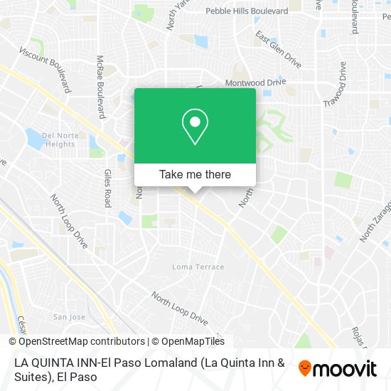 Mapa de LA QUINTA INN-El Paso Lomaland (La Quinta Inn & Suites)