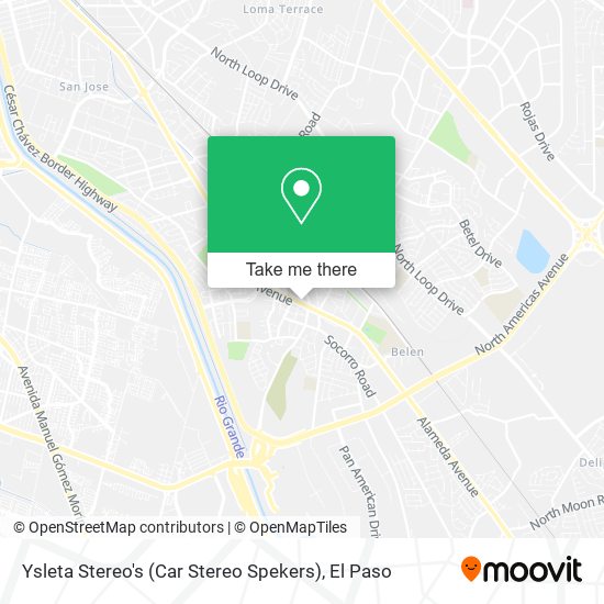 Ysleta Stereo's (Car Stereo Spekers) map