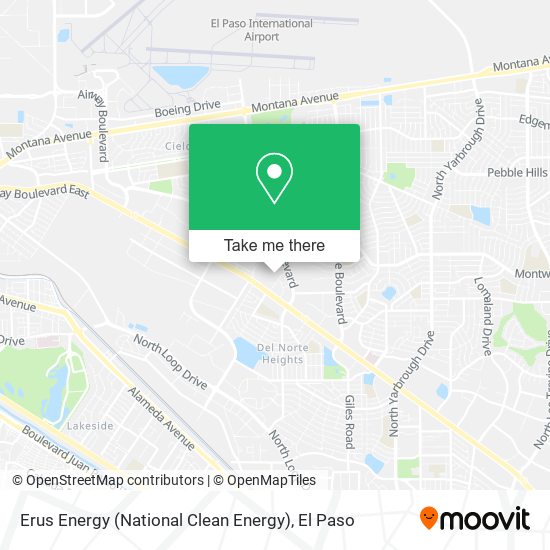 Mapa de Erus Energy (National Clean Energy)