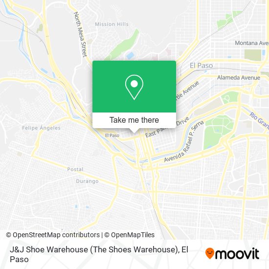 J&J Shoe Warehouse (The Shoes Warehouse) map