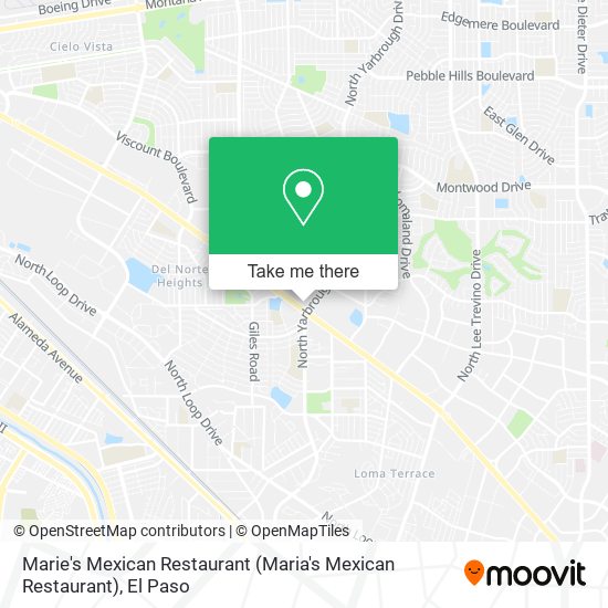 Mapa de Marie's Mexican Restaurant