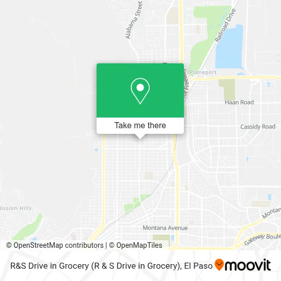 R&S Drive in Grocery map