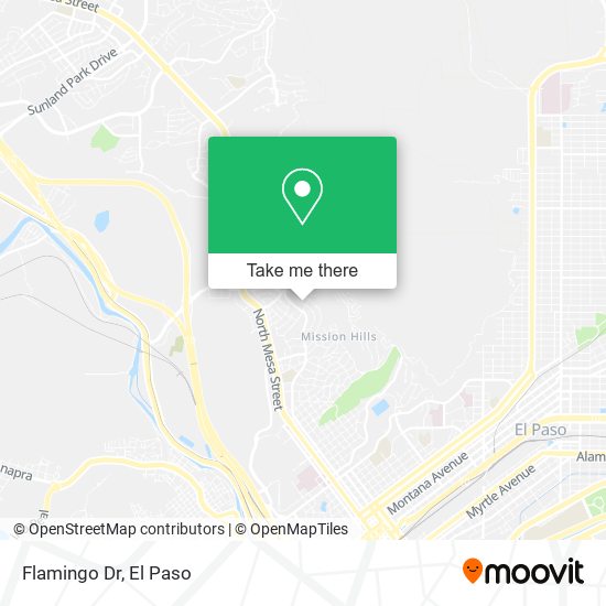 Flamingo Dr map