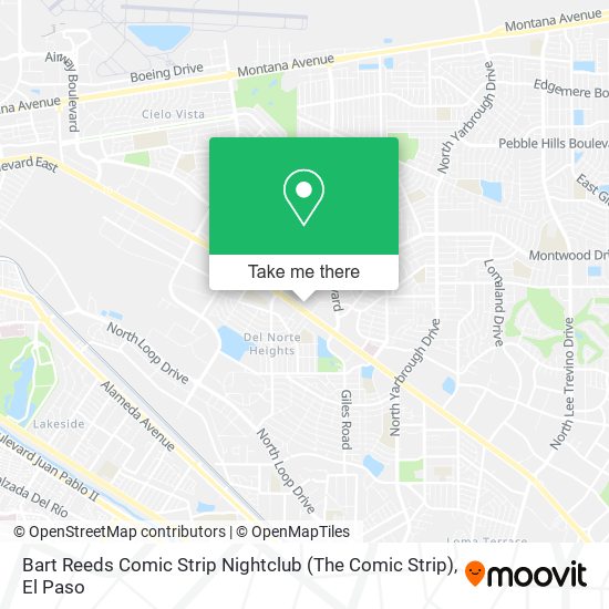 Bart Reeds Comic Strip Nightclub (The Comic Strip) map