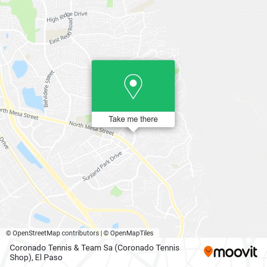 Coronado Tennis & Team Sa (Coronado Tennis Shop) map