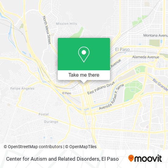 Center for Autism and Related Disorders map