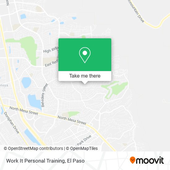 Work It Personal Training map