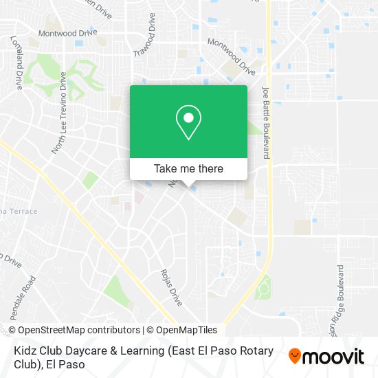 Kidz Club Daycare & Learning (East El Paso Rotary Club) map