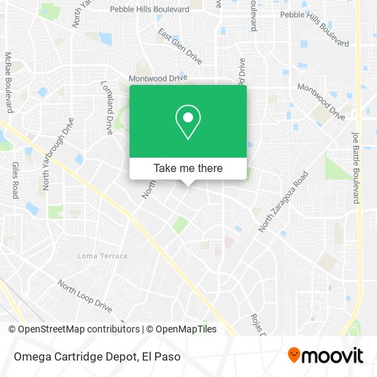 Mapa de Omega Cartridge Depot