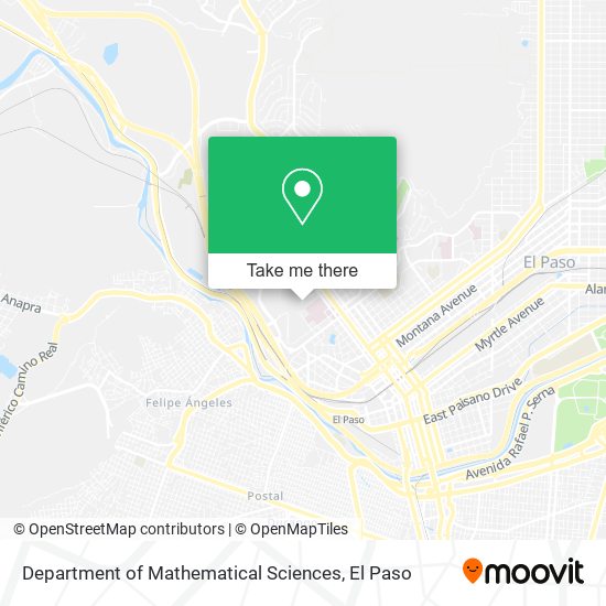 Mapa de Department of Mathematical Sciences