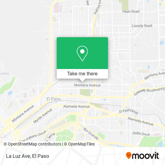 La Luz Ave map