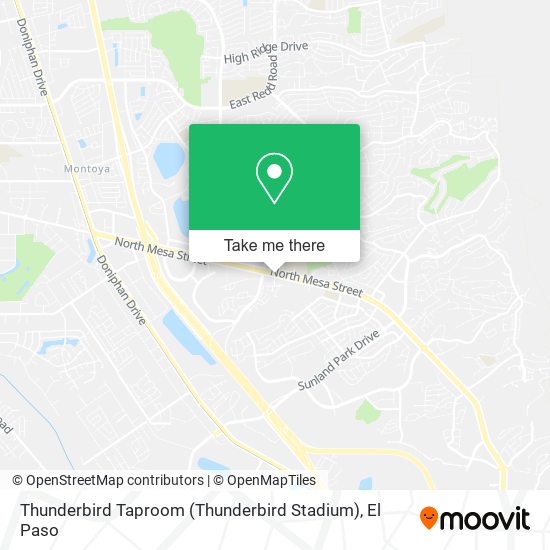 Thunderbird Taproom (Thunderbird Stadium) map