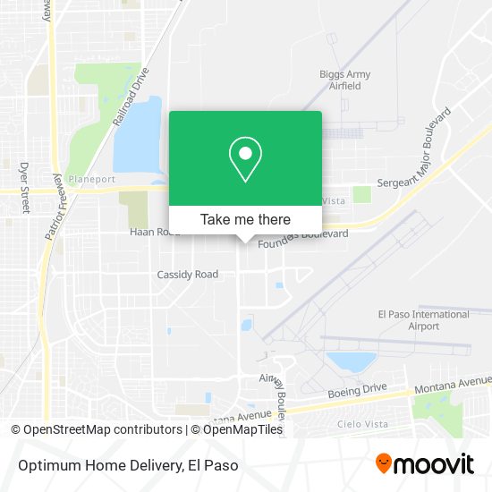 Mapa de Optimum Home Delivery