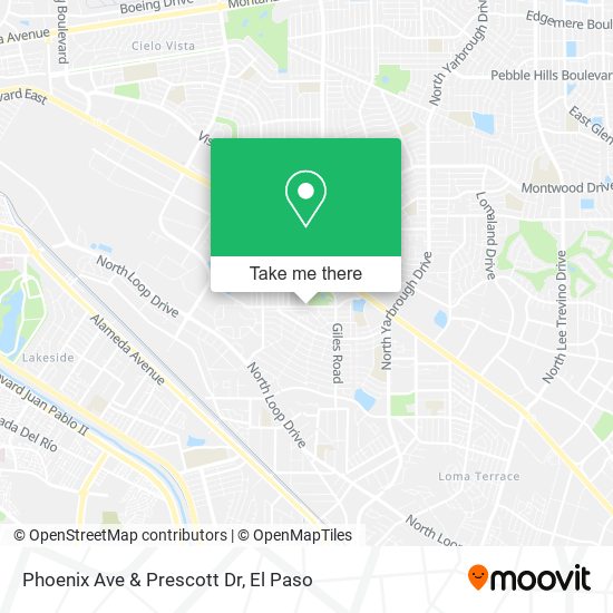 Phoenix Ave & Prescott Dr map