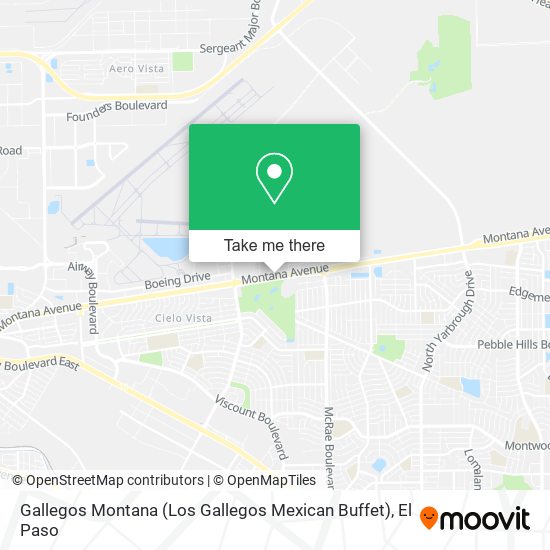 Gallegos Montana (Los Gallegos Mexican Buffet) map