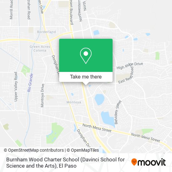 Burnham Wood Charter School (Davinci School for Science and the Arts) map