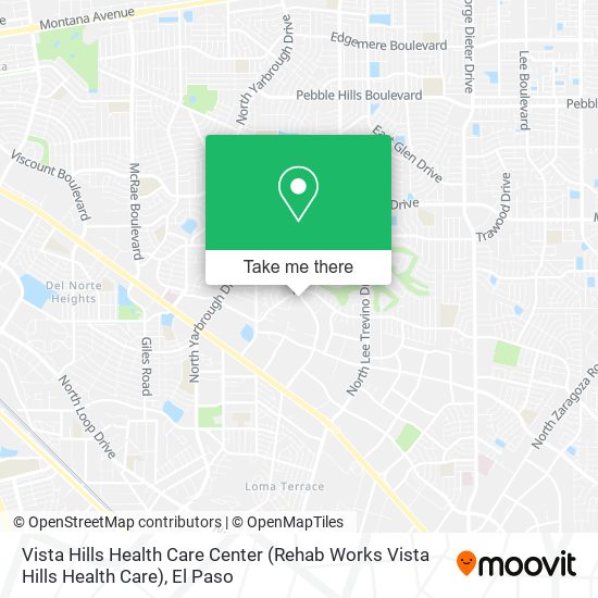 Mapa de Vista Hills Health Care Center (Rehab Works Vista Hills Health Care)