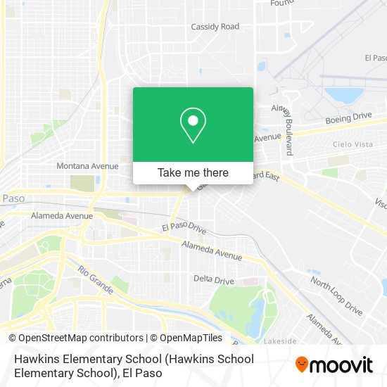 Hawkins Elementary School map