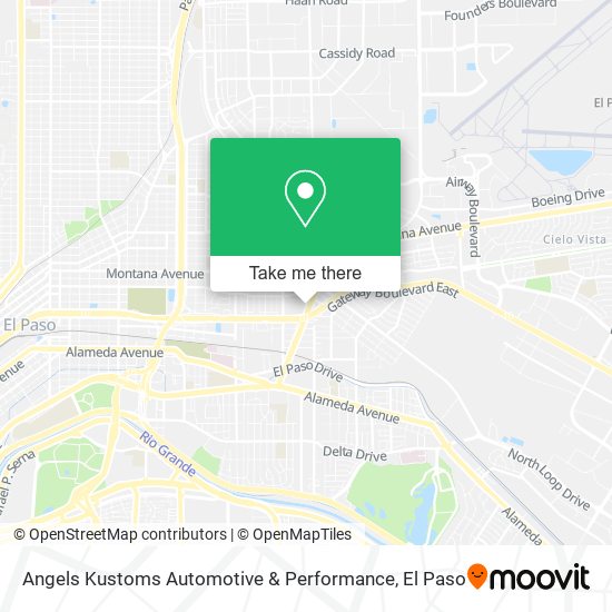 Angels Kustoms Automotive & Performance map