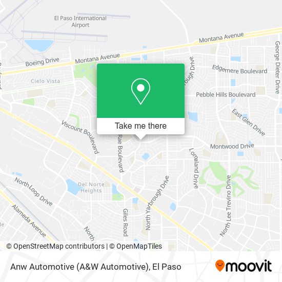 Mapa de Anw Automotive (A&W Automotive)