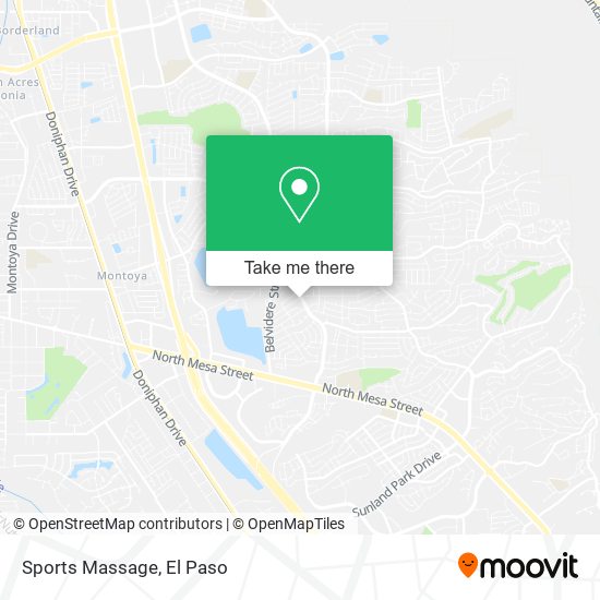 Sports Massage map