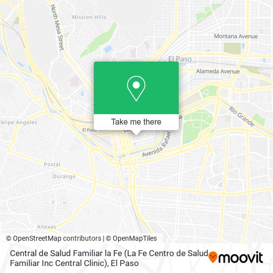 Central de Salud Familiar la Fe (La Fe Centro de Salud Familiar Inc Central Clinic) map