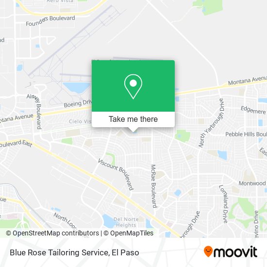 Blue Rose Tailoring Service map