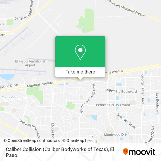Mapa de Caliber Collision (Caliber Bodyworks of Texas)