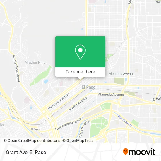 Mapa de Grant Ave