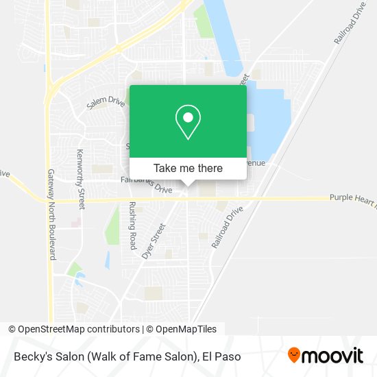 Mapa de Becky's Salon (Walk of Fame Salon)
