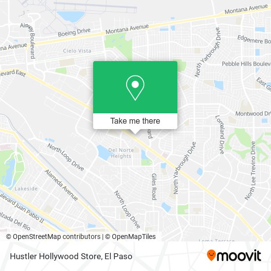 Hustler Hollywood Store map