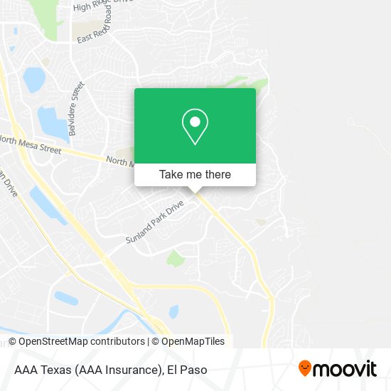 Mapa de AAA Texas (AAA Insurance)