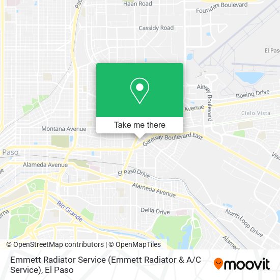 Mapa de Emmett Radiator Service (Emmett Radiator & A / C Service)