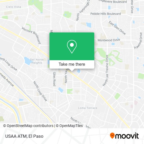 USAA ATM map