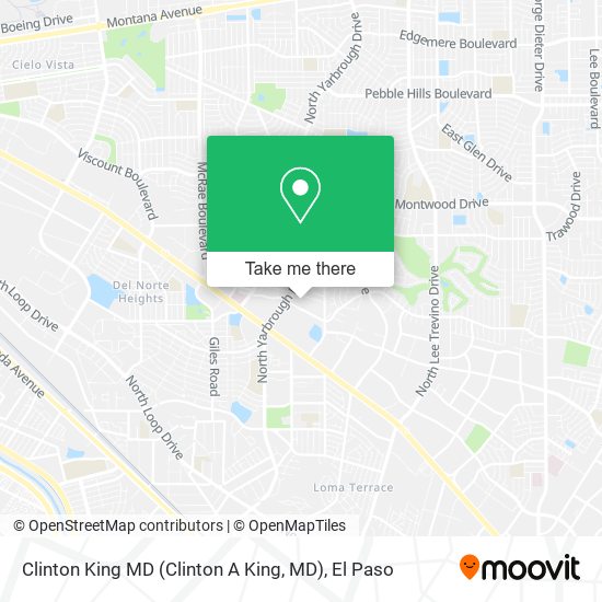 Clinton King MD (Clinton A King, MD) map