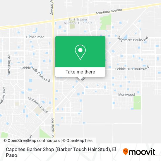 Capones Barber Shop (Barber Touch Hair Stud) map