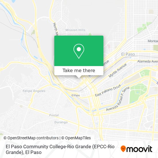 El Paso Community College-Rio Grande (EPCC-Rio Grande) map