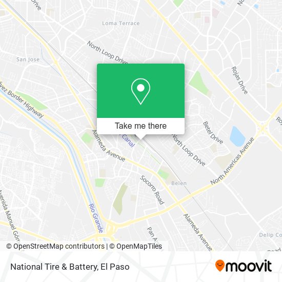 Mapa de National Tire & Battery