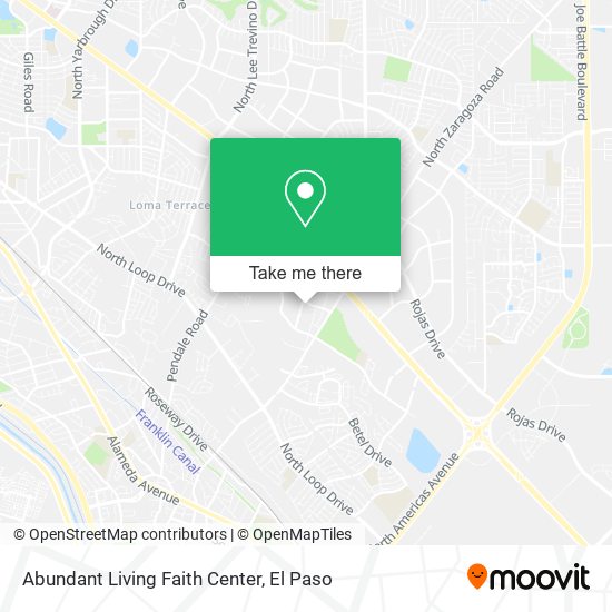 Abundant Living Faith Center map