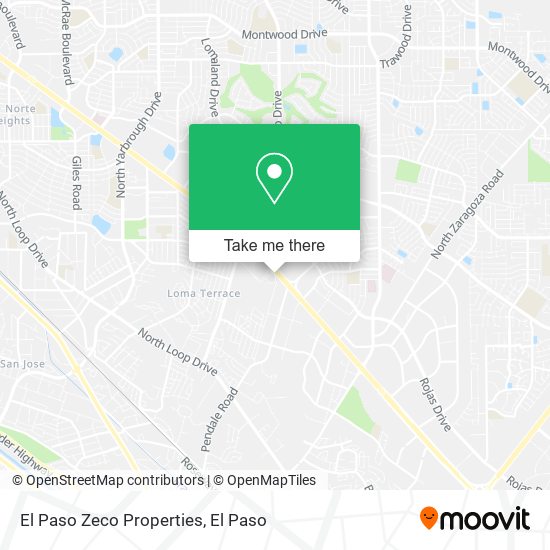 El Paso Zeco Properties map