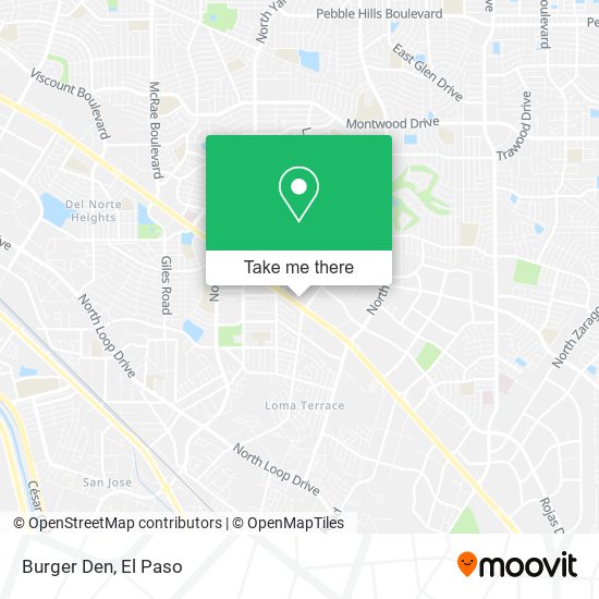 Mapa de Burger Den