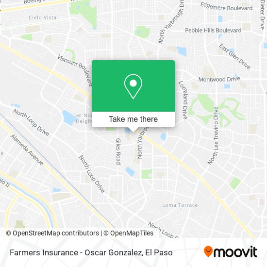 Farmers Insurance - Oscar Gonzalez map